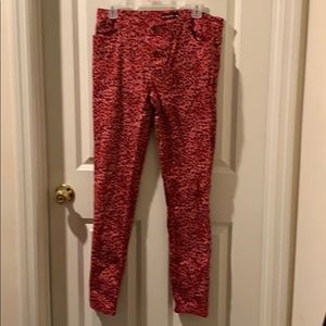 Sugar and spice Animal print stretch jeans